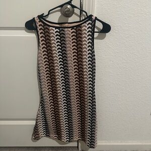 Forever 21 Tan and Brown Mini Dress